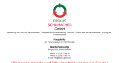 Desktop Screenshot of diskus-gmbh.de